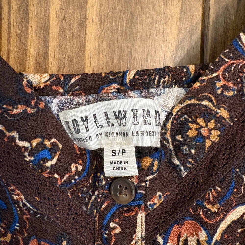 Idyllwind Brown and Blue Maxi Dress